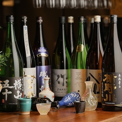 全国から取り揃えた銘酒の数々