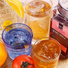 オレンジピールハイボール＆テキーラトマト