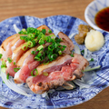 料理メニュー写真&nbsp;宮崎産親鶏のタタキ