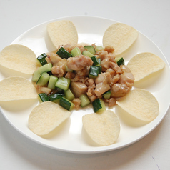 黄瓜と鶏肉炒め