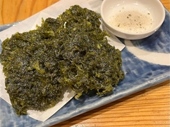 青さのり天ぷら/小海老天ぷら/揚げウインナー