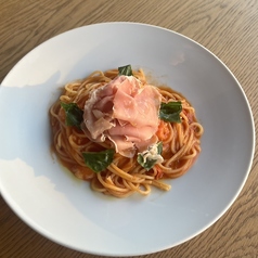 生ハムとモッツァレラチーズのパスタマルゲリータ