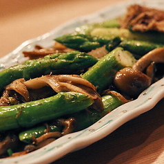 アスパラきのこのバター醤油焼き