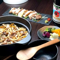 食材の旨みがたっぷり詰まった土鍋釜飯をご用意！