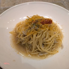 しらすとカラスミのペペロンチーノ