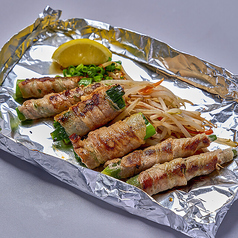 豚肉巻きの3種盛り