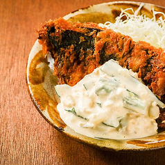 島らっきょうタルタルのアジフライ