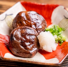 肉厚椎茸炭火焼き　自家製おろしポン酢