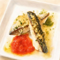 料理メニュー写真&nbsp;10月限定◆鯖のパン粉焼き　バジル香るトマトソース