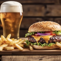 「ボリューム！」ハンバーガー +ほくほくポテト！