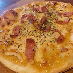 辛口ポークウインナーとガーリック