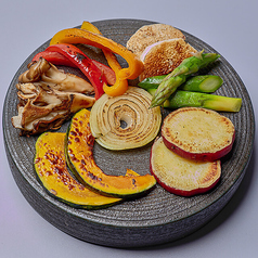 季節の焼き野菜盛り合わせ