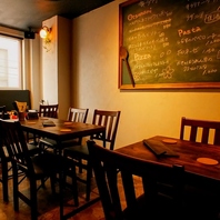 ゆったり過ごせるオトナの伊太利亜酒場♪