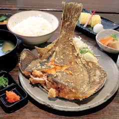 カレイ唐揚げ定食