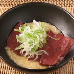 特選ハツの炙り(出汁トロロ)