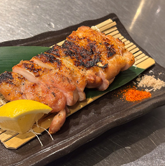 昆布〆鶏もも炭火焼き