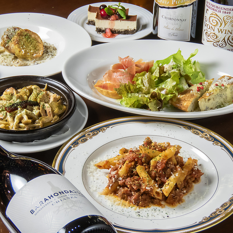 気兼ねなく立ち寄りやすい、ふっと心が癒される空間。飲み放題付コース5000円～