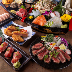 完全個室 地鶏焼き鳥×築地海鮮&国産牛もつ鍋 和み屋 新橋総本店のコース写真