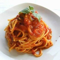 料理メニュー写真 スパゲティ　淡路産たまねぎをたっぷり使ったトマトソース