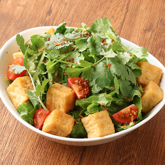 厚揚げと蓮根のわさびサラダ