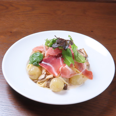 葡萄と秋の味覚パスタ