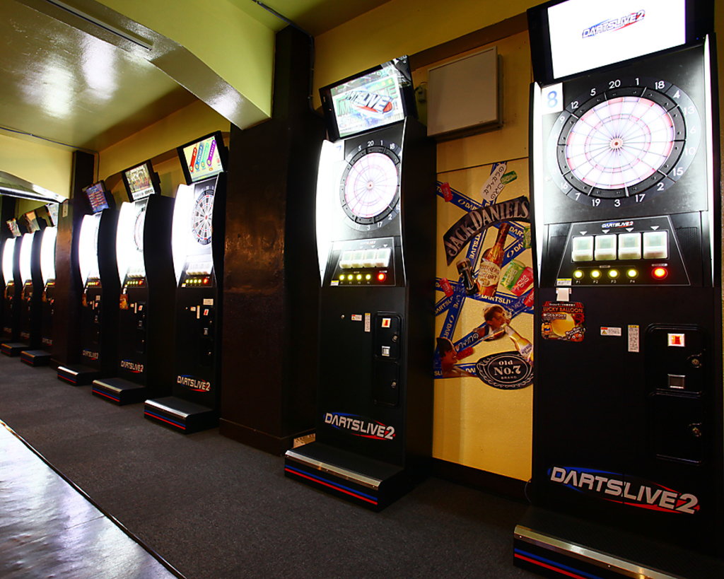 最新ダーツマシン7台完備！普段使いにもパーティ利用にも使い勝手は◎