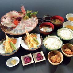 魚釣り込み定食１人前2400円