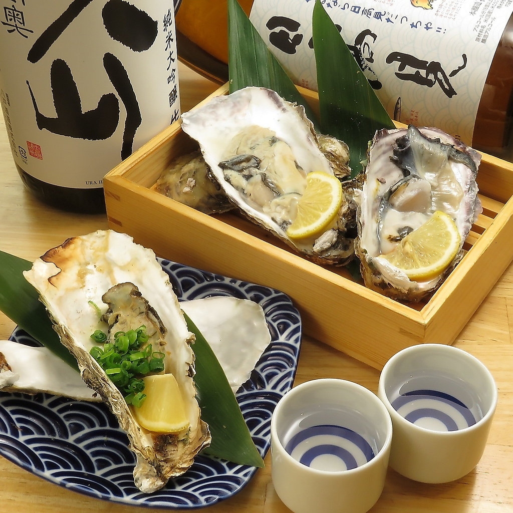 海のミルクともいわれる牡蠣。浜直送なので鮮度抜群です！海鮮も食べられる居酒屋♪