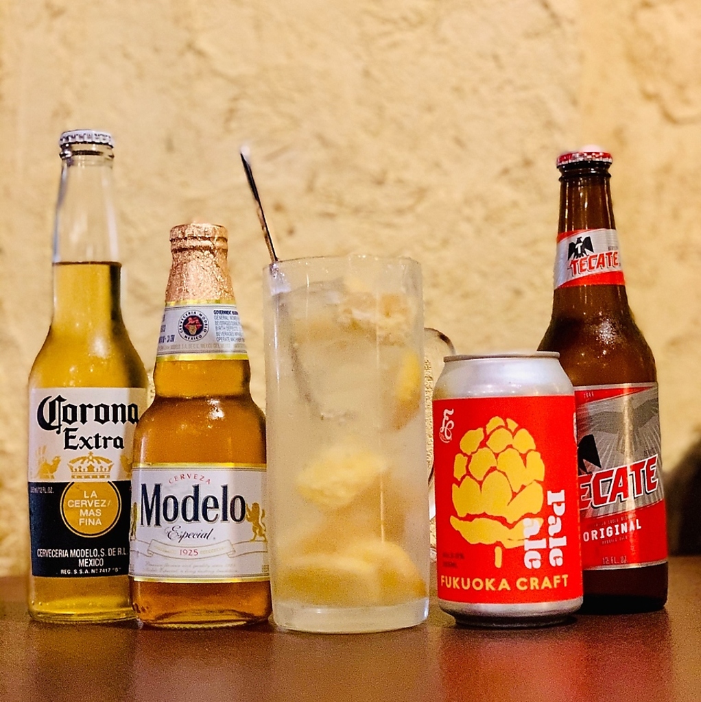 テキーラ、クラフトビールなど料理に合うドリンクを豊富にご用意☆女性に人気のフローズンカクテルも