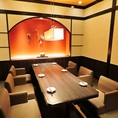 掘りごたつの個室をご用意！お仕事帰りでも、足の疲れを気にせずお食事をお楽しみいただけます♪人数等、お気軽にご相談ください。各種ご予約をお待ちしております！