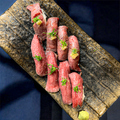 料理メニュー写真&nbsp;牛にぎり　盛り合わせ（4貫）