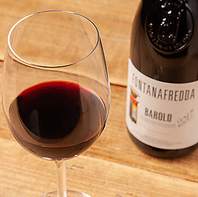 こだわりの常時10種以上のグラスワインが充実★