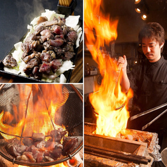 鹿児島地鶏もも炭火炙り焼き