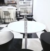 丸テーブル2組、3-4人で囲むことができます