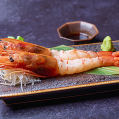 有頭大エビのおつくり