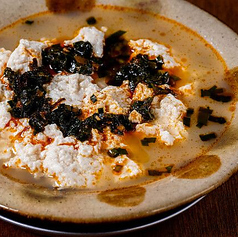 蒸しゆし豆腐とニララー油