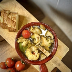 シーフードのアヒージョ