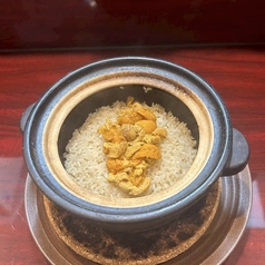 土鍋で焚くうにめし
