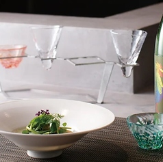 モルタデッラとブルーチーズの包み揚げ トリュフオイル塩