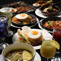 現地ビールで乾杯♪異国情緒溢れる店内で楽しむコース◎