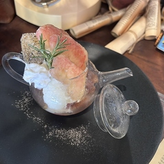 桃と紅茶のミニパフェ