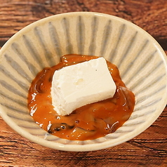 塩辛クリームチーズのせ