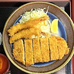 海老・かつ定食