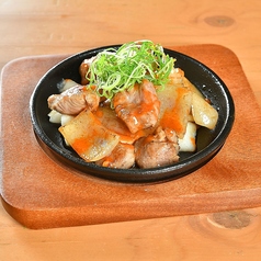 豚コメカミと鶏皮タレ焼き