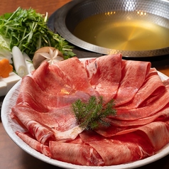 すき焼きしゃぶしゃぶ一芯のコース写真