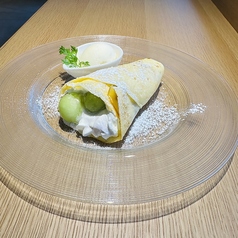 季節のクレープ