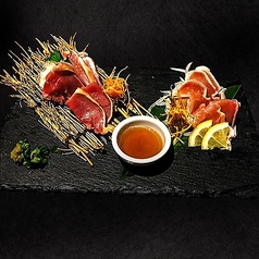 地鶏の肉刺し盛り合わせ