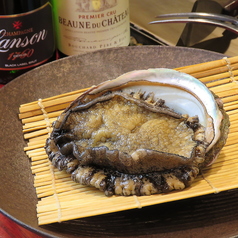 蝦夷鮑(エゾアワビ)の鉄板焼き
