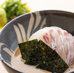 鯛の胡麻醤油掛け