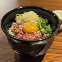 肉のねぎとろ丼